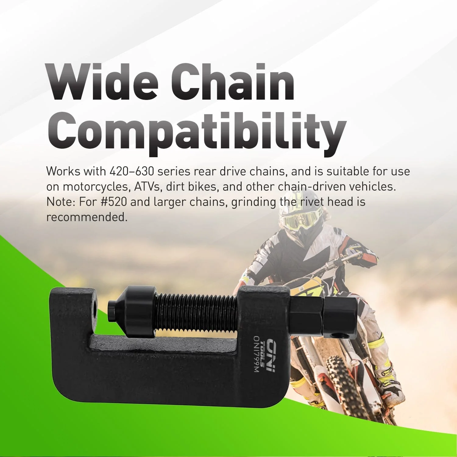 08-0058, 8982, TEC7034 Chain Breaker & Riveting Tool Kit For #35–#630 Drive & Cam Chains (420–630, 520–530) Alt - Image 2
