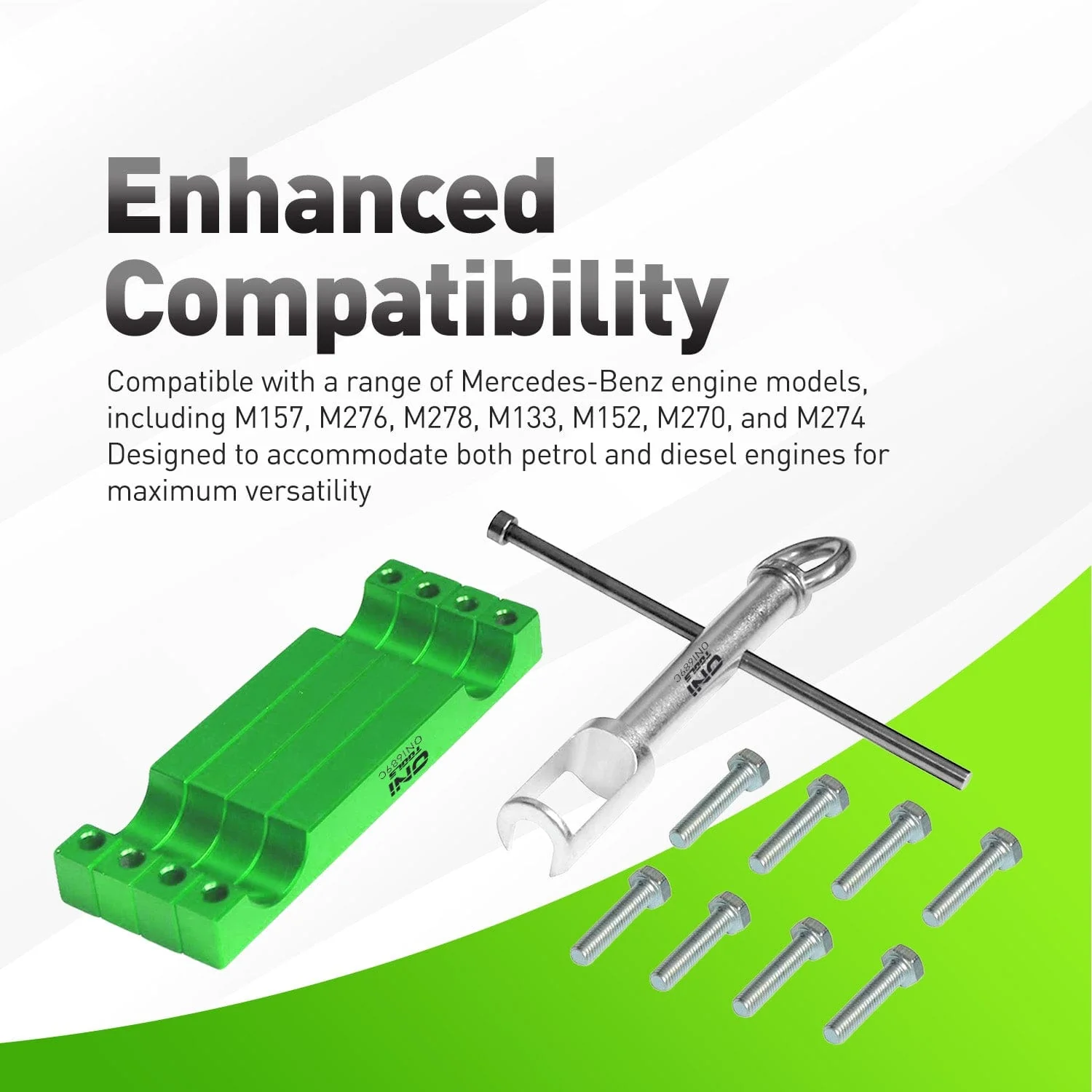 276589014000, 271589023300, 177589000900 Master Camshaft Timing & Injector Puller Kit for M157 M276 M278 Engines Alt - Image 4