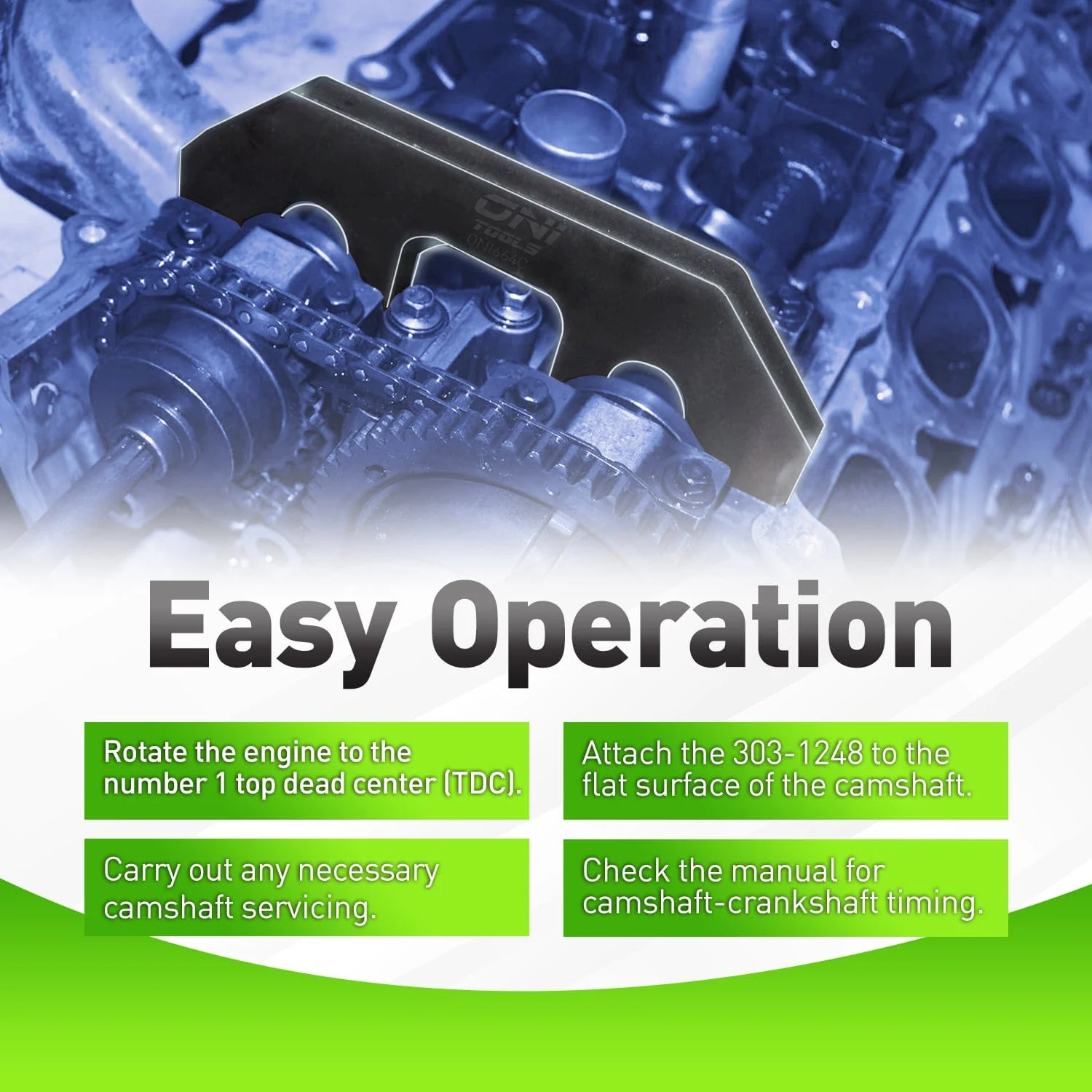 303-1248, 303-1530 Camshaft Holding & Chain Tensioner with Socket Tool Kit for Ford 3.5L 3.7L 4.0L 4V Engines Alt - Image 5