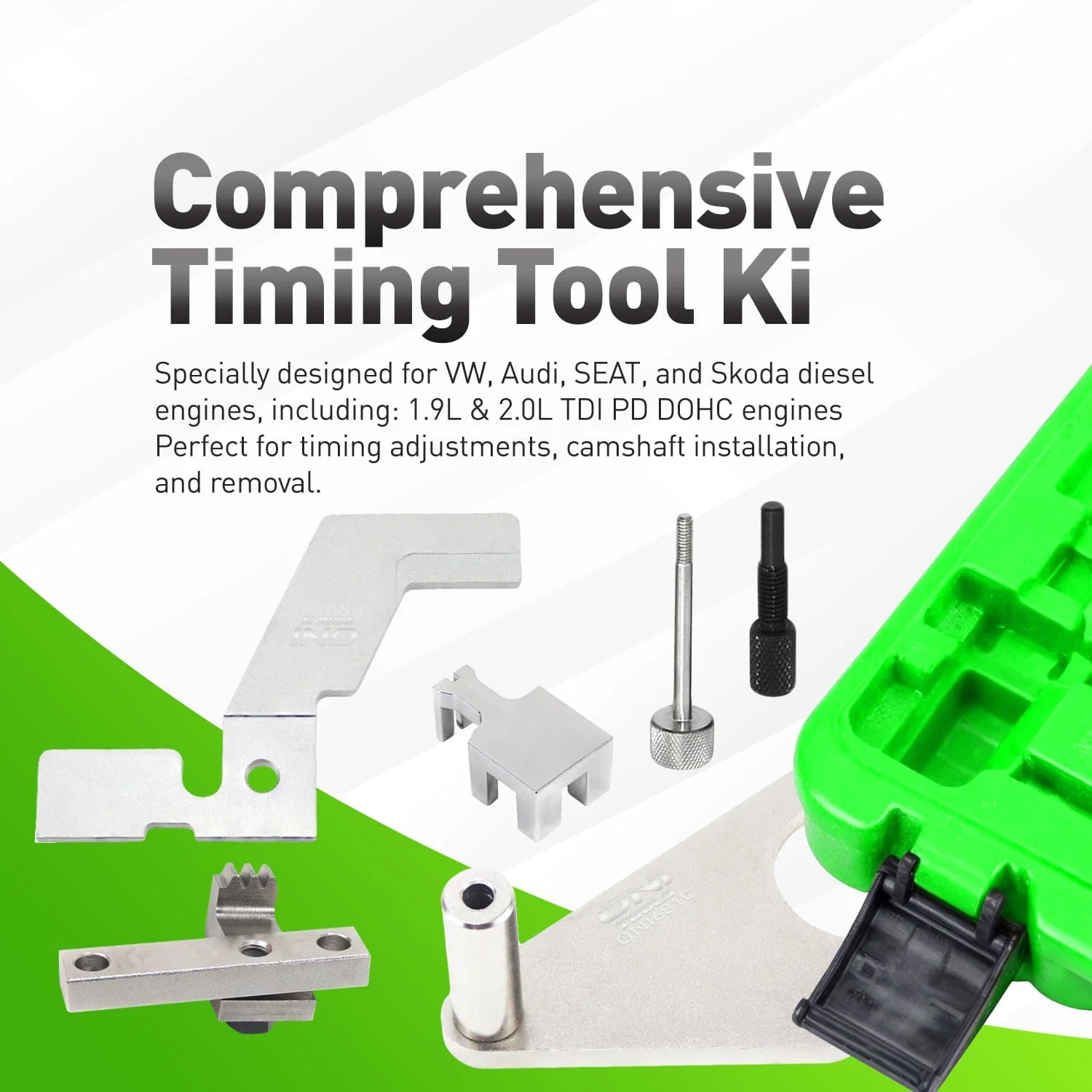 Engine Camshaft Timing Tool Kit, Compatible with Jaguar Land Rover Evoque Ford Edge Escape Volvo Mondeo 2.0T Mustang 2.3T, Replace 303-1595 303-1600 303-1594 - Image 6