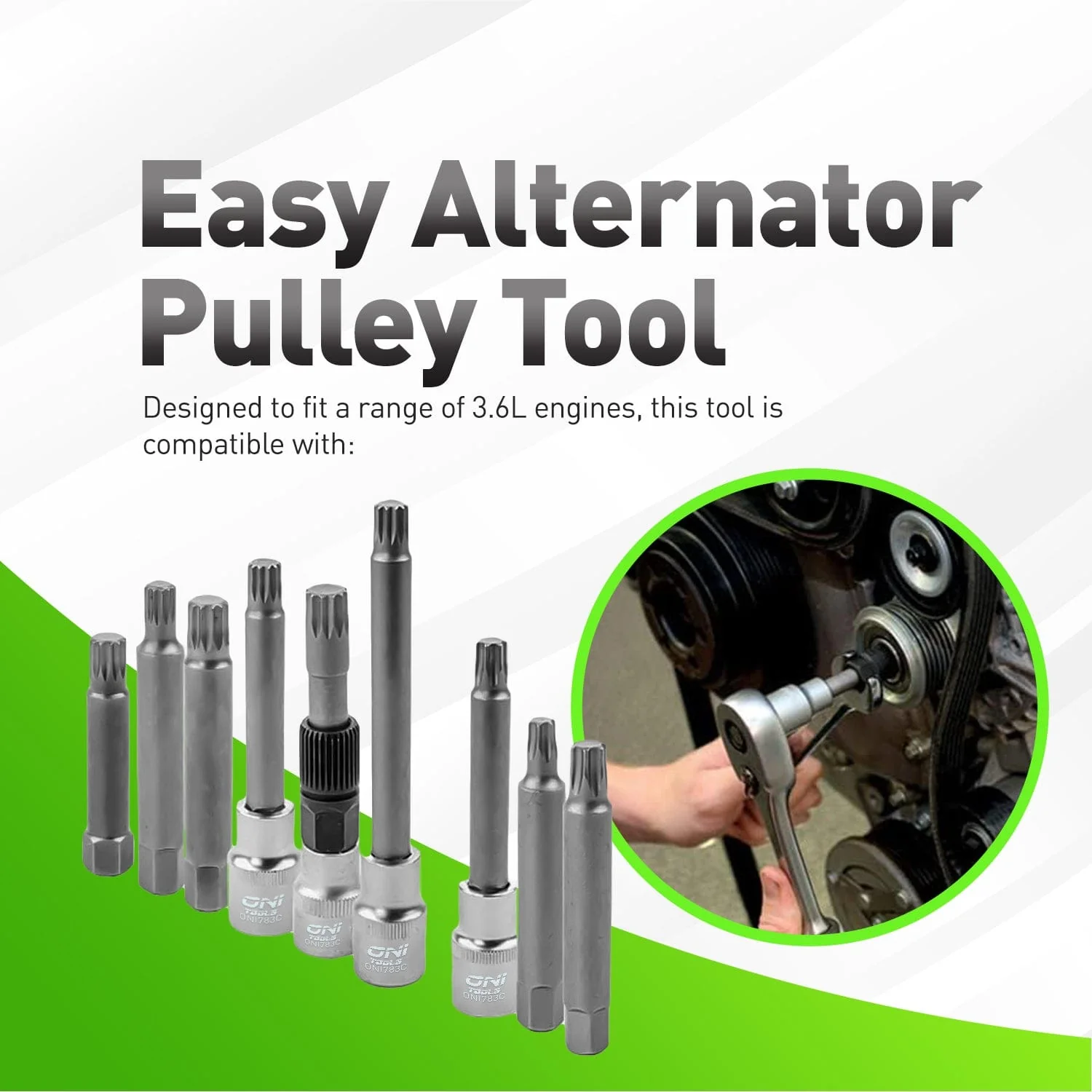 30PCS Alternator Pulley Removal & Installation Tool Kit For Audi BMW Ford GM Mercedes VW Volvo Toyota Honda vehicles Bosch Marelli Valeo Alt - Image 4
