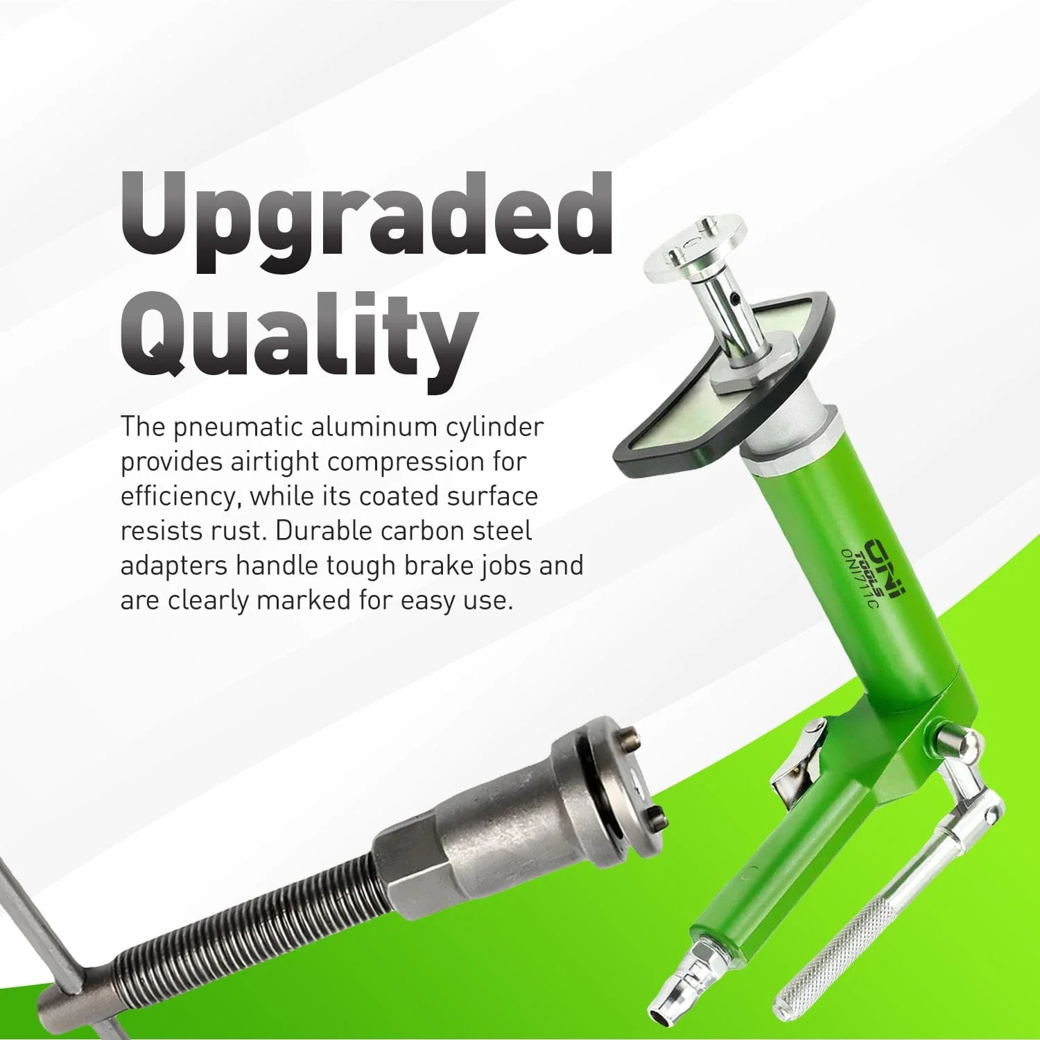 Air-Powered Brake Caliper Wind Back Tool Kit For Disc Brake Caliper Piston Rewind – 22 Adapters 4302 Alt - Image 4