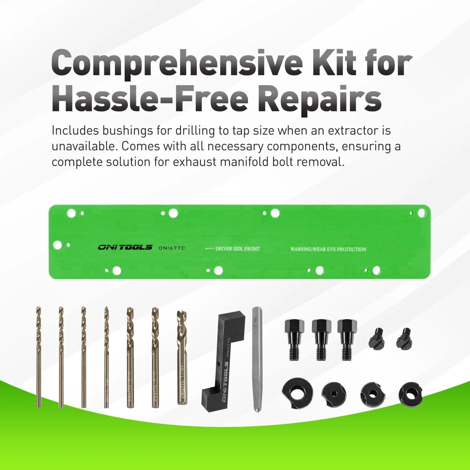 71500 5.7L Hemi Exhaust Manifold Bolt Removal & Drill Template Kit - Image 6