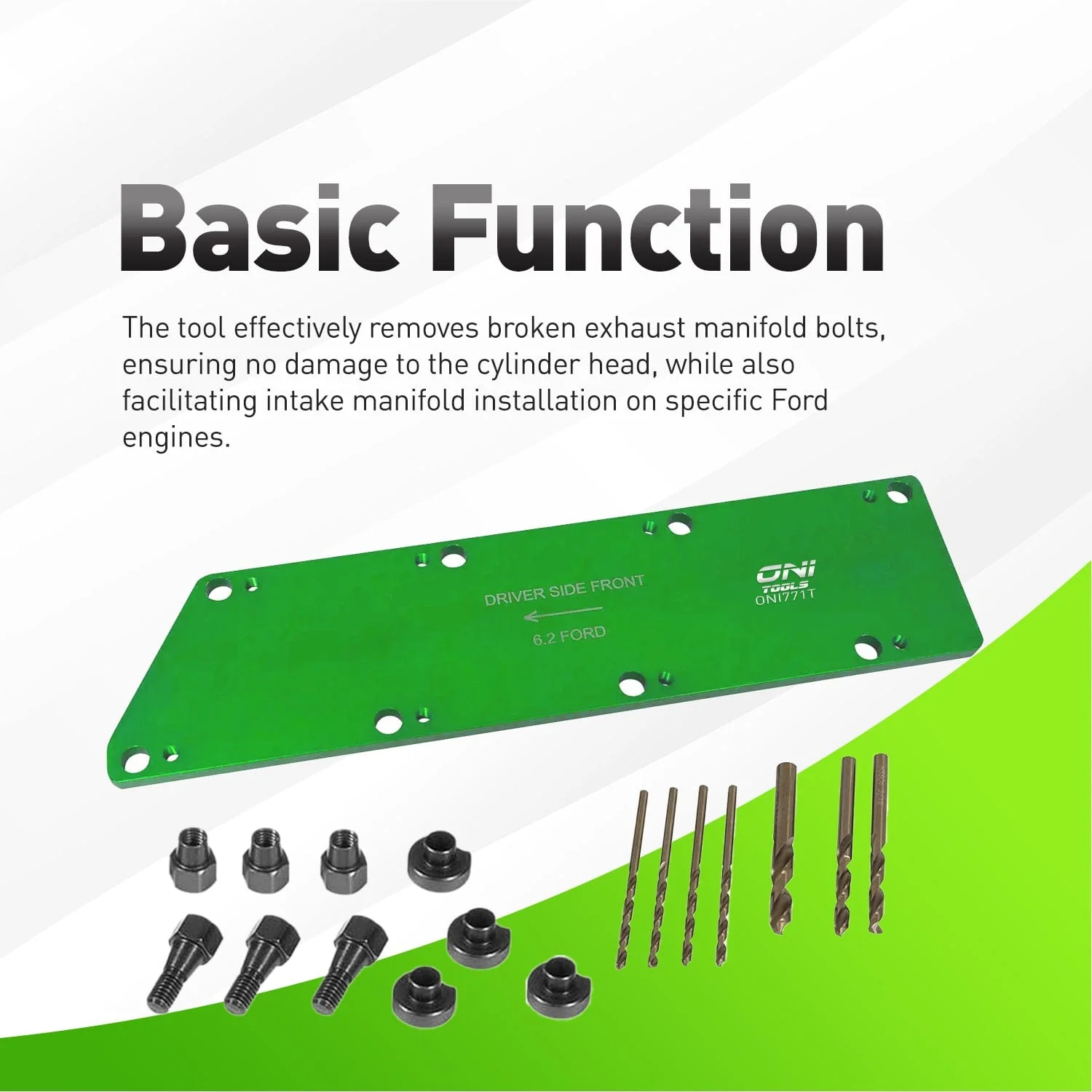 72450 Manifold Bolt Drill Template Kit For Ford 6.2L V8 Super Duty & Raptor Alt - Image 6