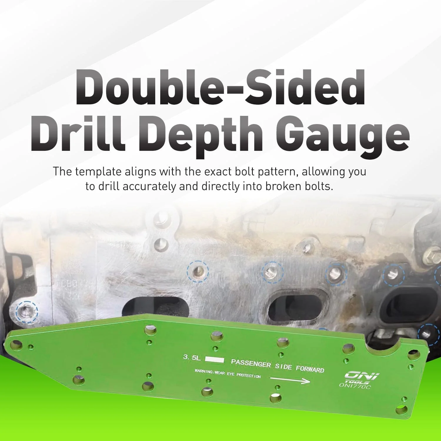 72610 Manifold Drill Template Kit For 3.5L EcoBoost Exhaust Manifold Bolt Removal Alt - Image 4