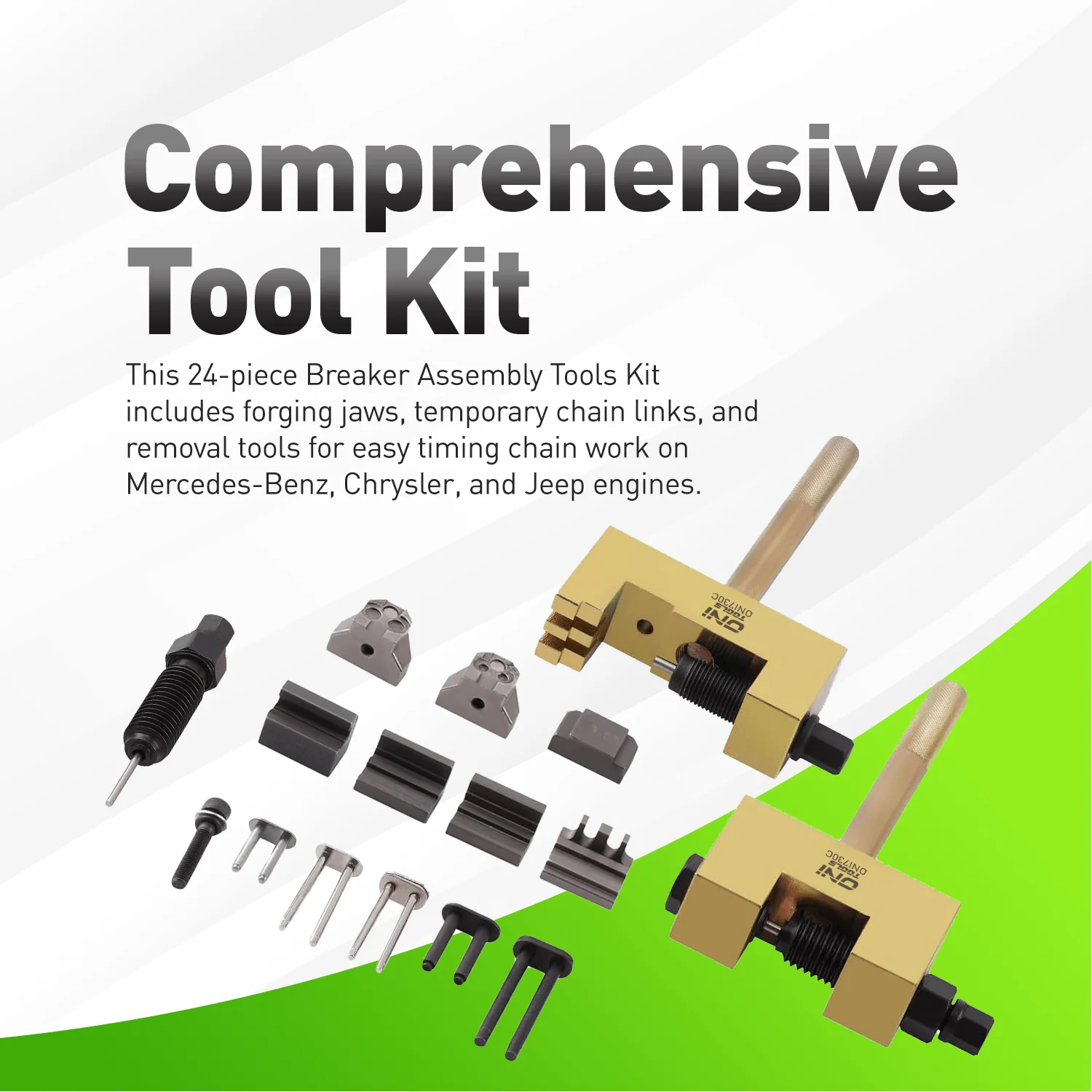 9312A Timing Chain Riveting & Separating Tool Kit For Mercedes Benz Duplex & Double-Row Timing Chains (M271 M272 M273; OM601–OM617) Alt - Image 5