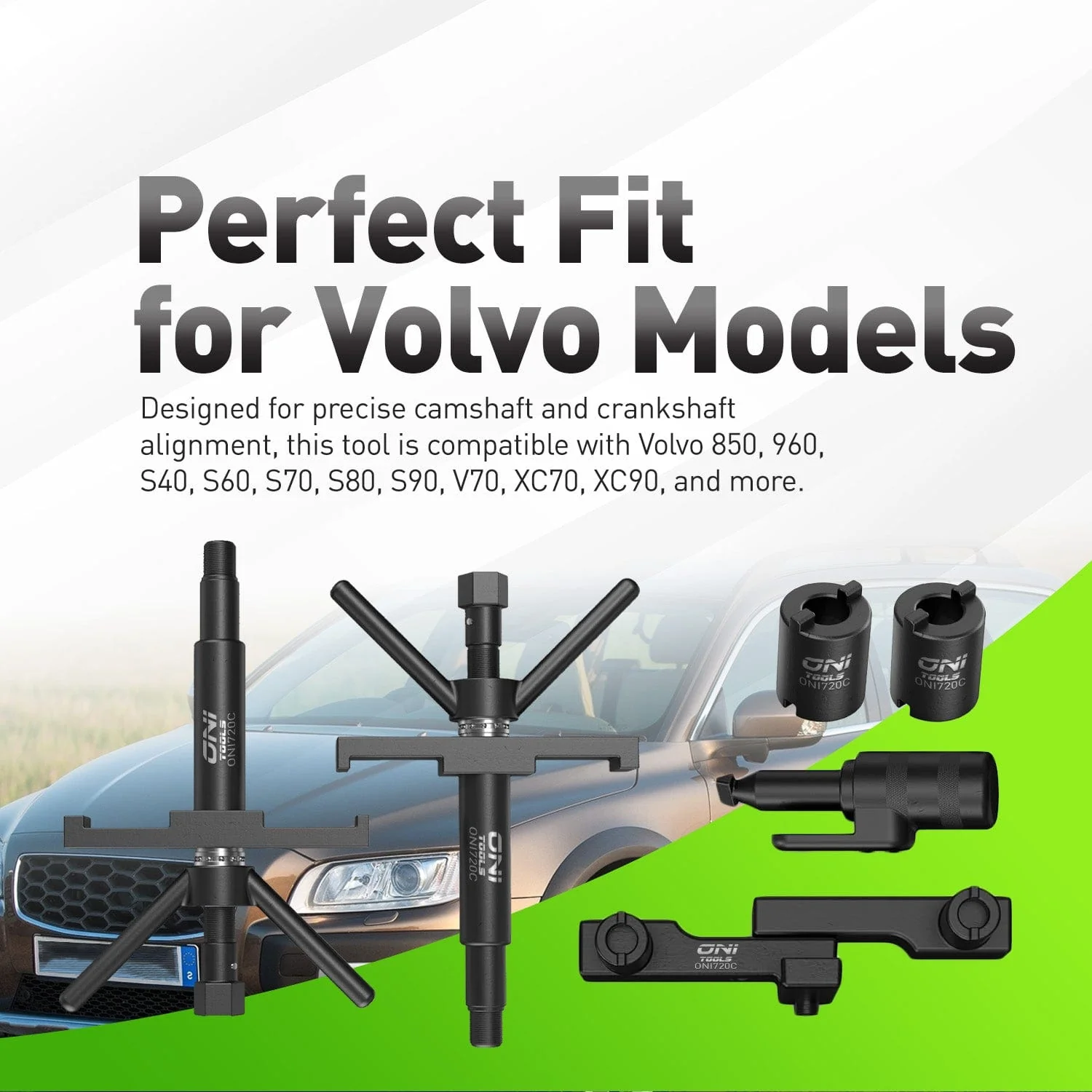 9995451, 9995452, 9995453, 9995454 Camshaft & Crankshaft Alignment Tool Kit For Volvo 4, 5 & 6-Cyl 850 960 S40 S60 S70 S80 S90 V70 XC70 XC90 Alt - Image 3