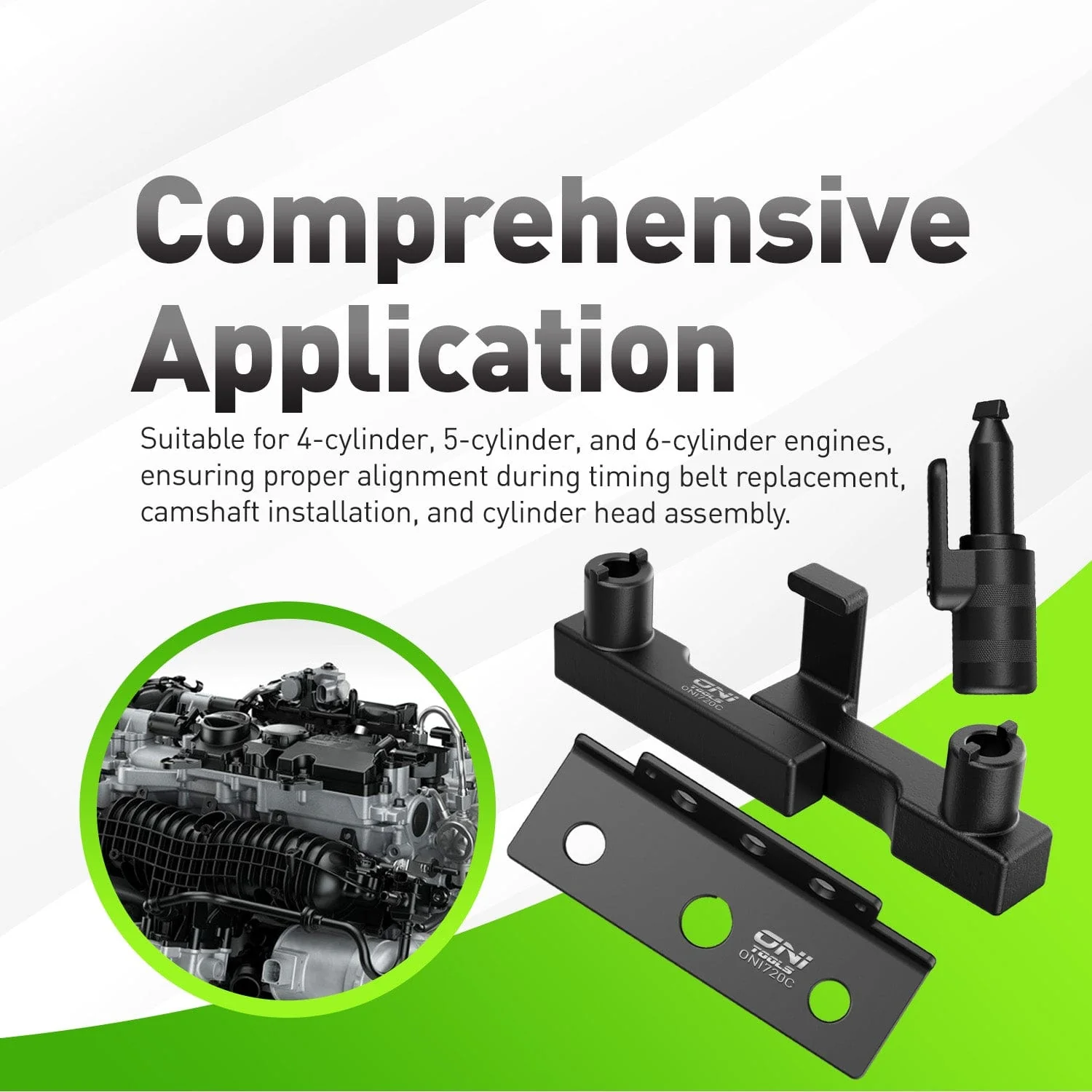9995451, 9995452, 9995453, 9995454 Camshaft & Crankshaft Alignment Tool Kit For Volvo 4, 5 & 6-Cyl 850 960 S40 S60 S70 S80 S90 V70 XC70 XC90 Alt - Image 4