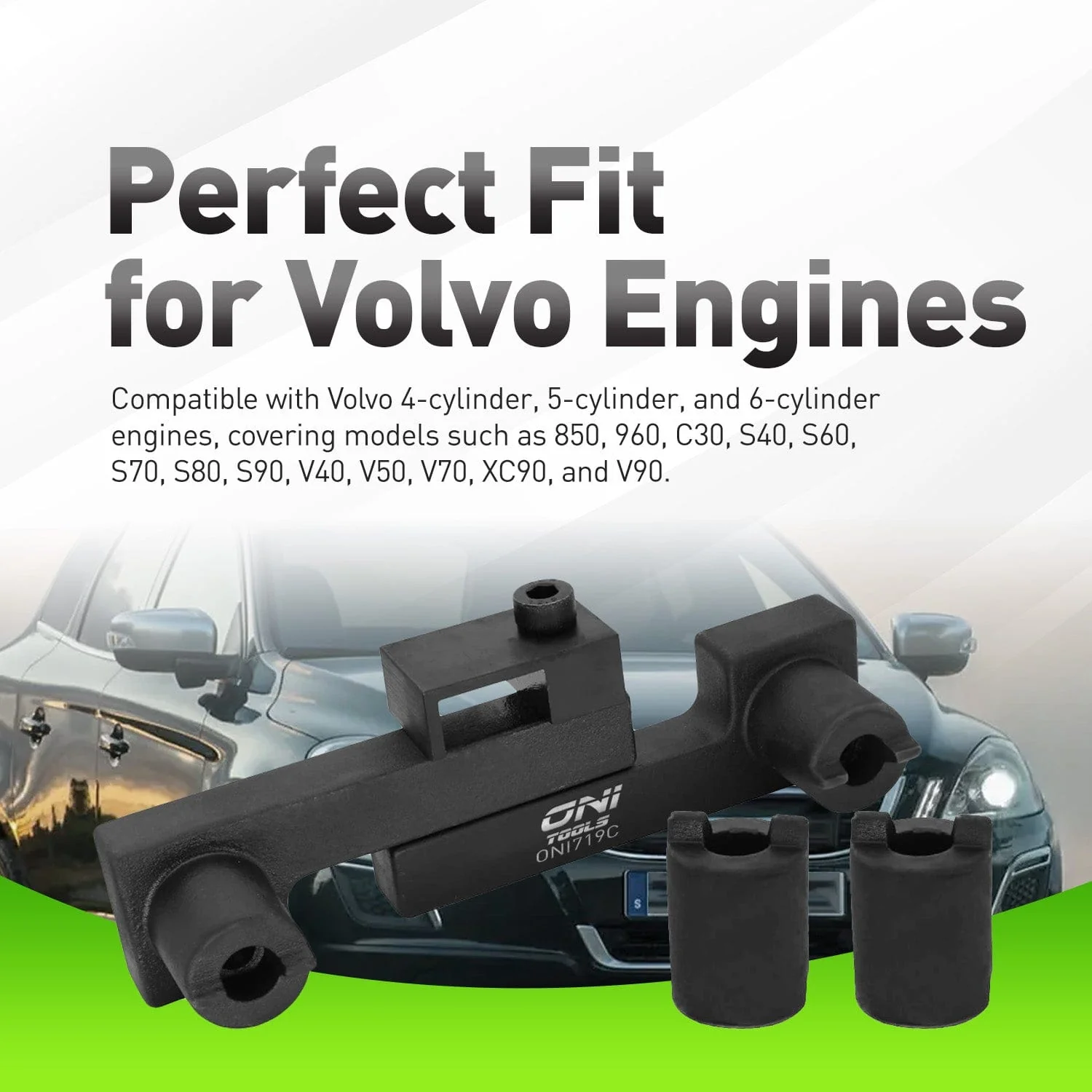 9995452 Camshaft Alignment & Locking Tool For Volvo S40 S60 S70 S80 V70 XC70 XC90 850 960 (4–6 cyl Whiteblock) Alt - Image 3