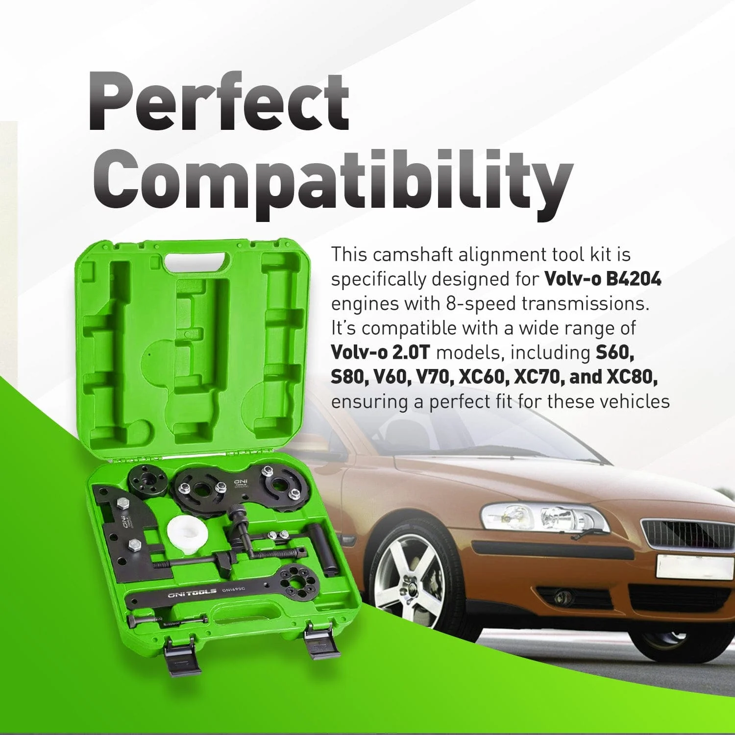 9997490, 9997493, 9997495, 9997496, 9997497 Alt to Camshaft Alignment & Timing Tool Kit for Volvo Drive-E 2.0L VEA Engines S60 V60 XC60 XC90 S90 V90 - Image 3