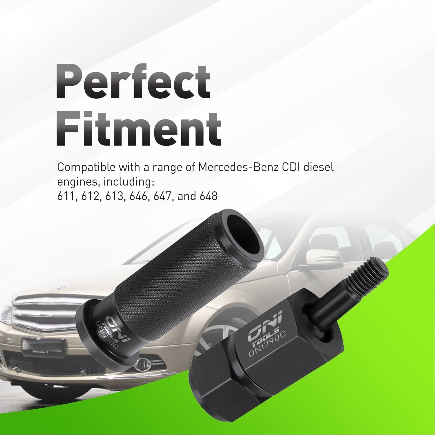 B611-0033MULTI CDI Diesel Injector Puller Slide Hammer Kit for Mercedes-Benz 611 612 613 646 647 648 Common Rail Engines 4718A Alt - Image 3