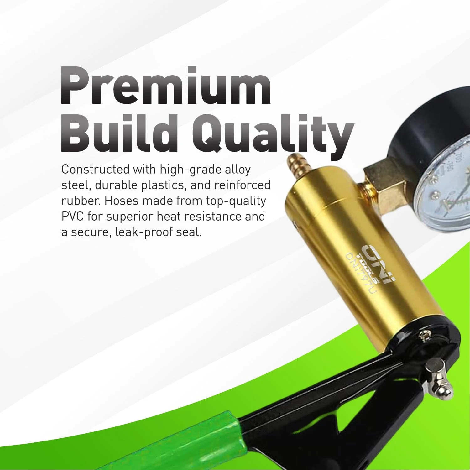 Handheld Vacuum Pump & Brake Bleeder Kit 0-30 inHg Brake & Clutch Bleeding, Vacuum Diagnostics, Fluid Extraction Alt - Image 4