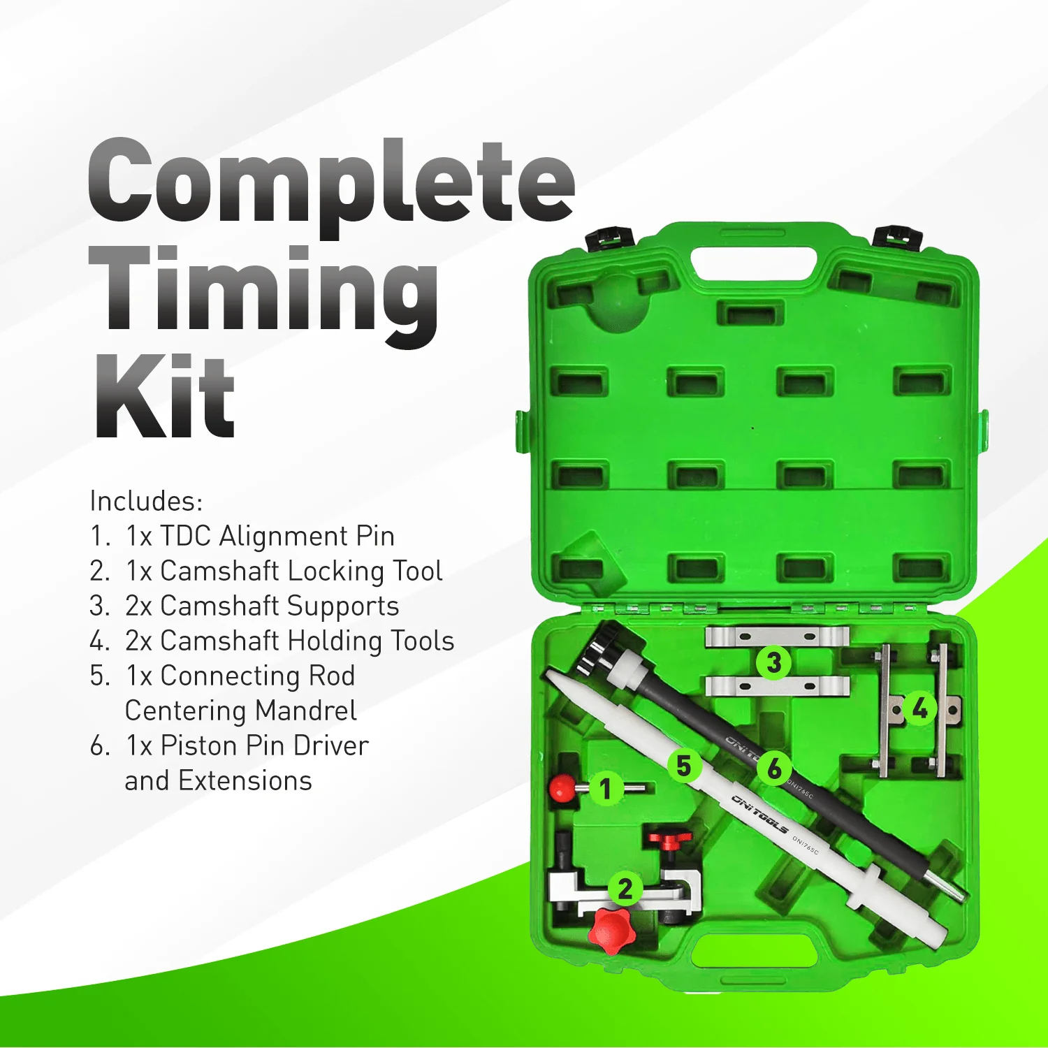 Camshaft Timing Alignment Tool Kit For Porsche 986 Boxster 987.1 Boxster Cayman 996 & 997.1 911 Carrera (1997-2008) 9595, 9612, 9611, 9624, 9608, 9602 Alt - Image 4