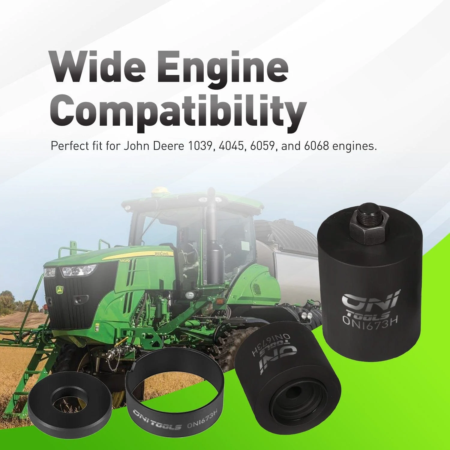 Crankshaft Gear & Front Crank Seal Installer for John Deere 1039 4045 6059 6068 Engines Alt to JDG954B - Image 2