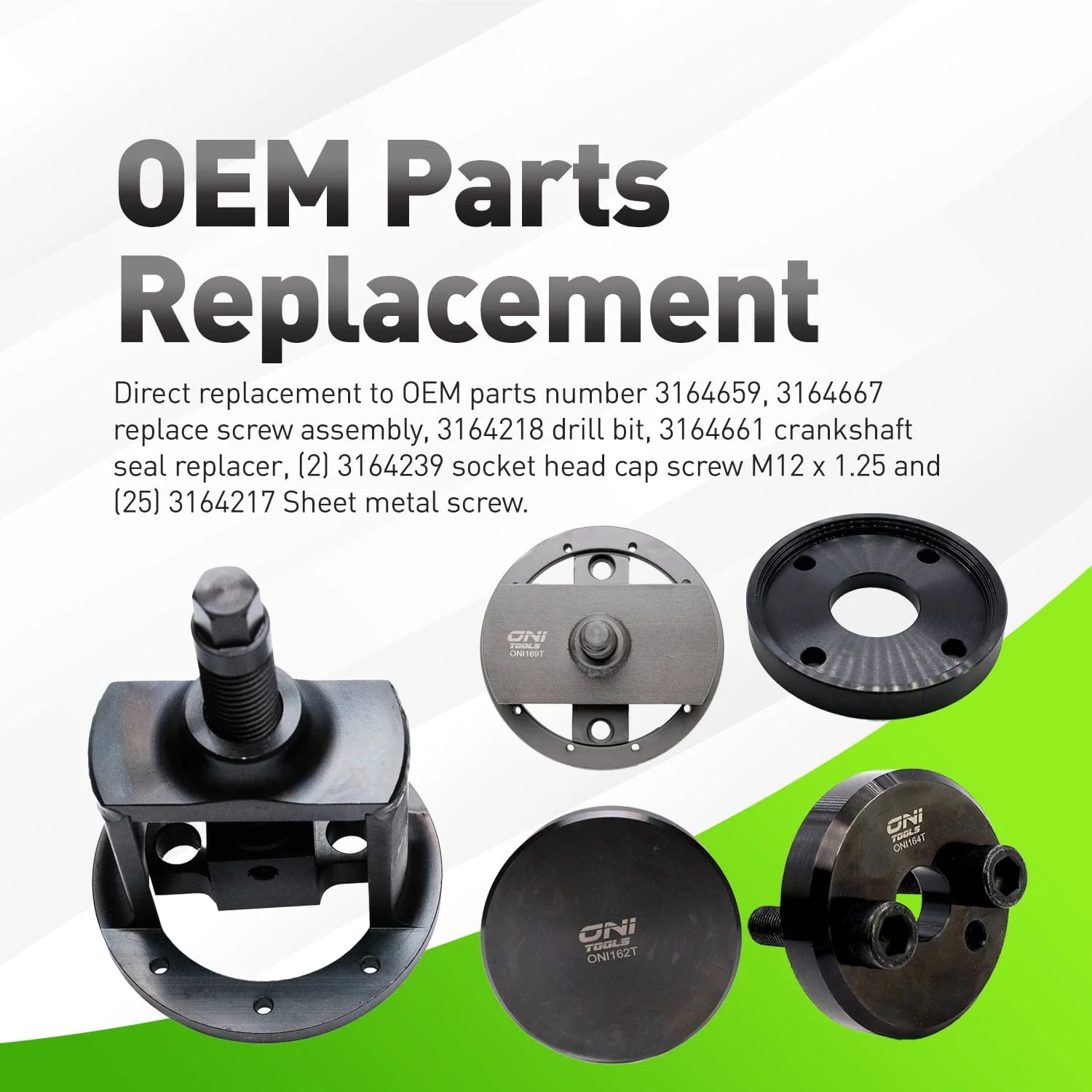 Cummins 3.9L 5.9L 6.7L 8.3L 9.0L & Paccar PX-6 PX-8 Front & Rear Crankshaft Seal & Wear Sleeve Remover & Installer Tool Set - Image 4