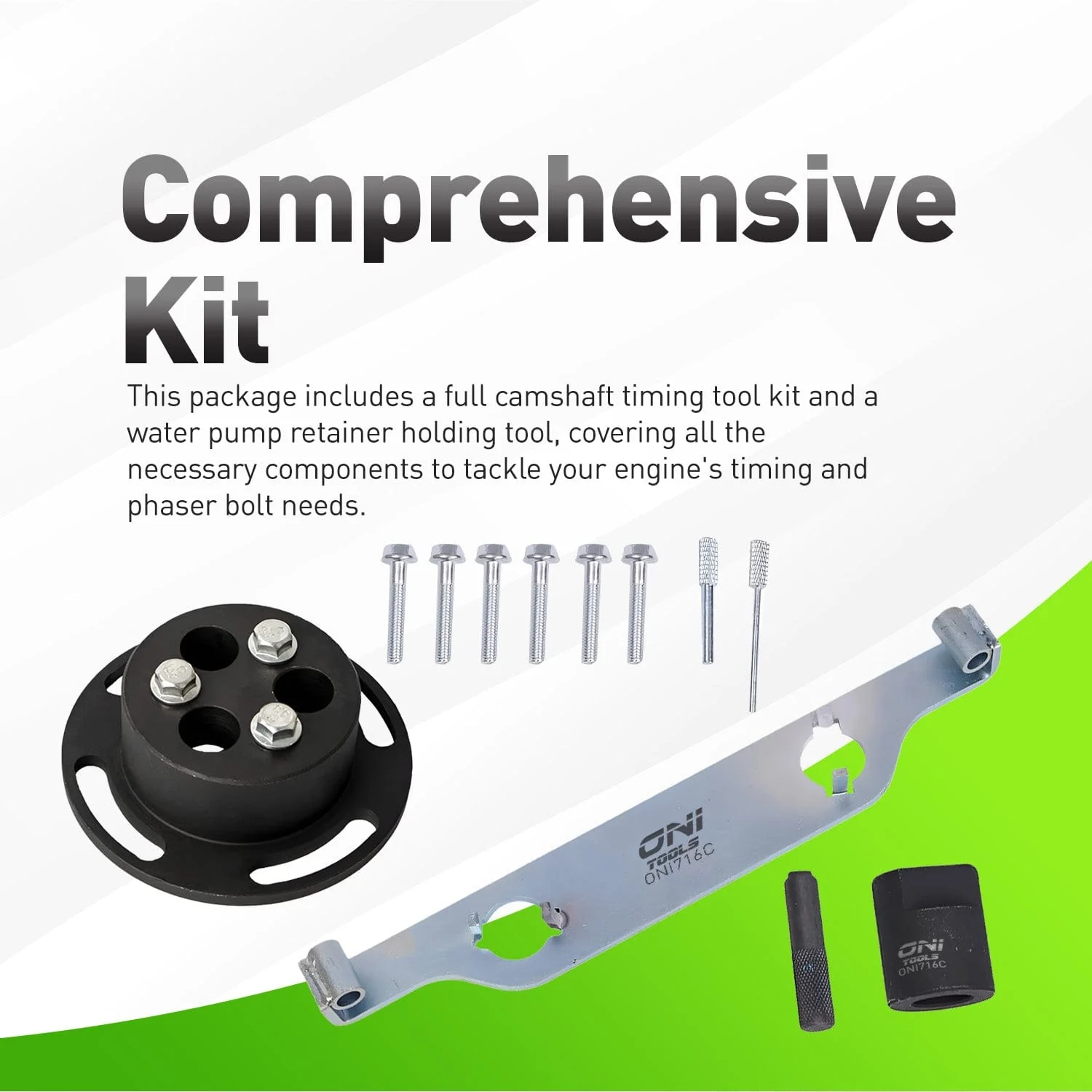 EN-48953 Camshaft Actuator Locking & Water Pump Sprocket Retainer Kit For GM Kent-Moore Ecotec 2.0L 2.4L Buick LaCrosse 2010, Chevrolet Equinox 2010, GMC Terrain 2010 Alt - Image 6