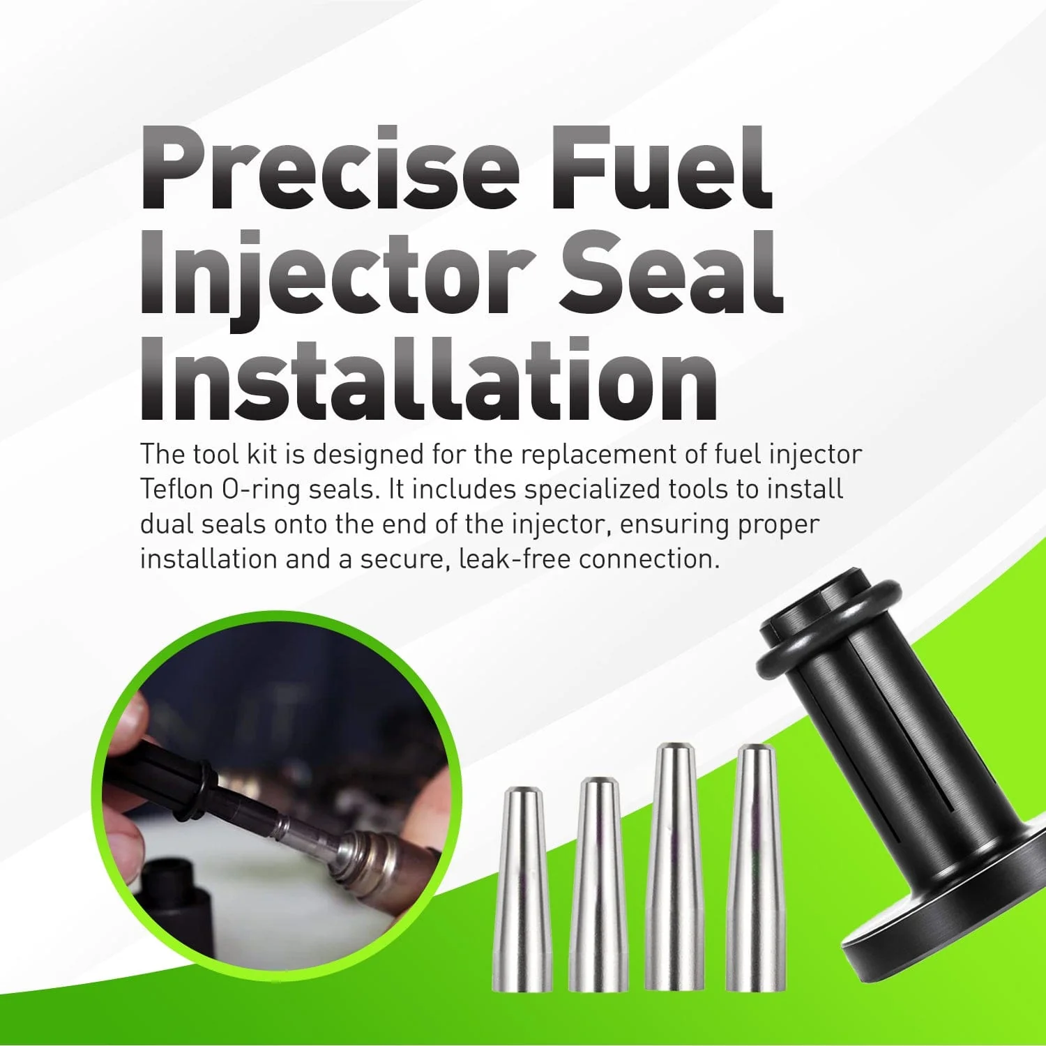 EN-49245 EN-51105 18683AA000 18683A Fuel Injector Seal Installer & Sizer Set for GM 2.0L–6.2L Subaru 2.0L 2.4L Turbo Alt - Image 6