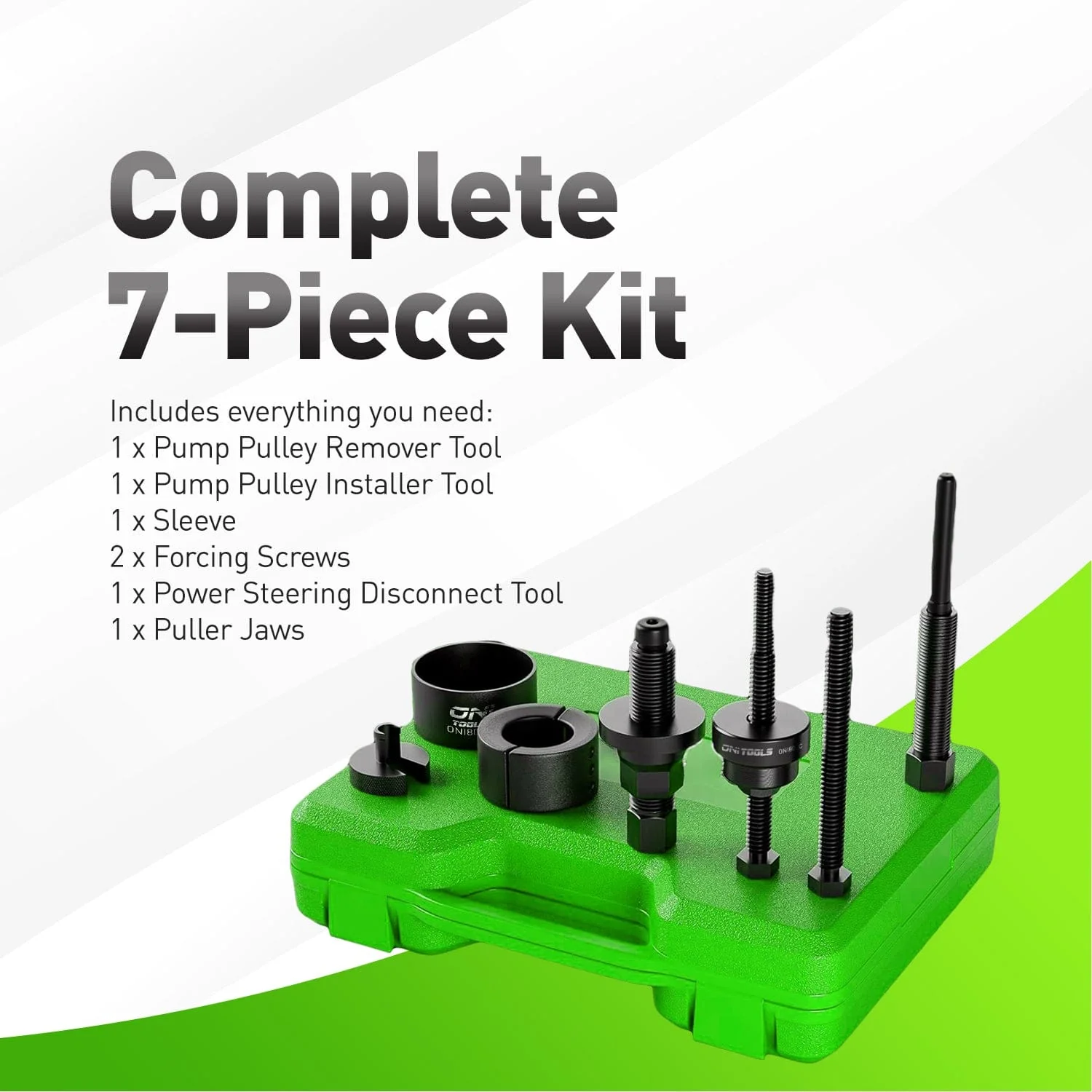 Power Steering Pulley Puller Tool Kit Fits Domestic Cars Trucks Alt - Image 5