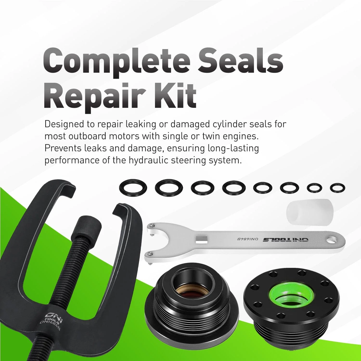 HS5157 Front-Mount Steering Cylinder Seal Kit and Support Bracket Puller for SeaStar HC5345 HC5341–HC5375 HC5394 HC5445 HC6750–HC6755 Alt - Image 6