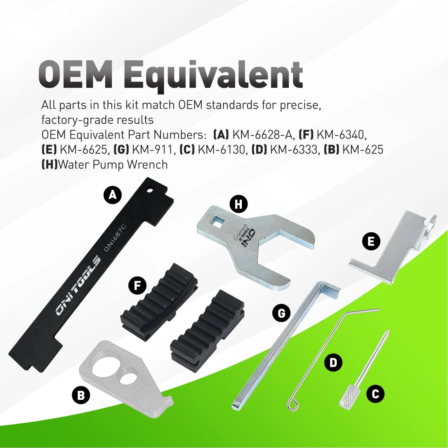 KM-6340, KM-6628, 4161 Alt to Engine Timing Tool Kit For GM 1.4L–1.8L 16V Engines - Image 4