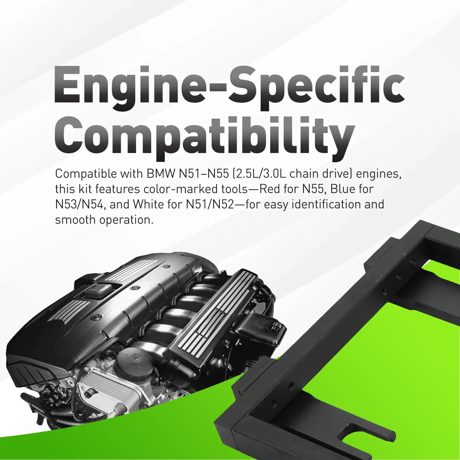 Master Engine Timing & Camshaft Alignment Tool Kit For BMW N51 N52 N52K N53 N54 N55 2.5L 3.0L (BMW inline-6) 110300, 114280, 114290, 118520 Alt - Image 2