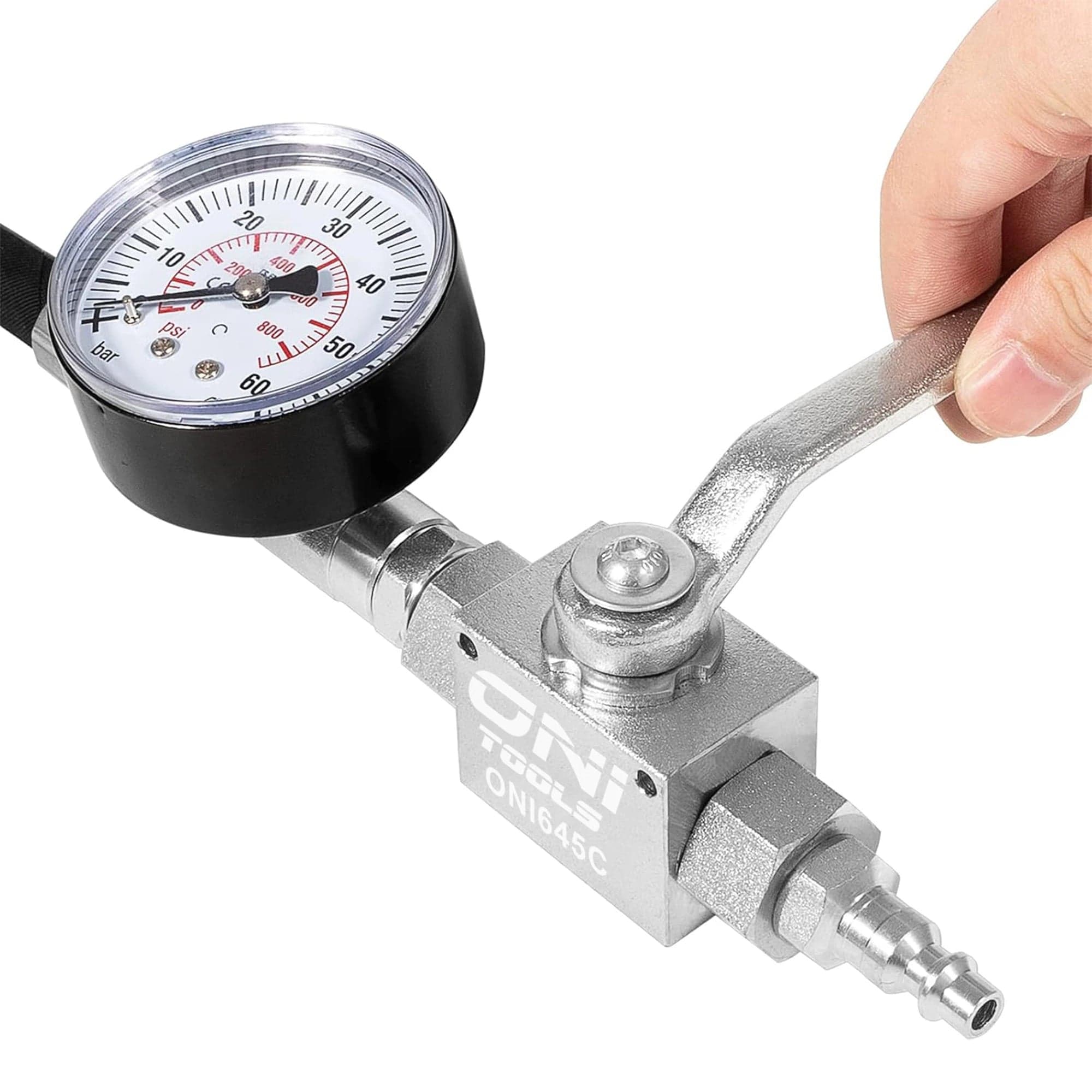 Ford 6.0L-7.3L Powerstroke Diesel High Pressure Oil System IPR Air Test With Gauge Tool kit TU-32-7 Alt - Image 6