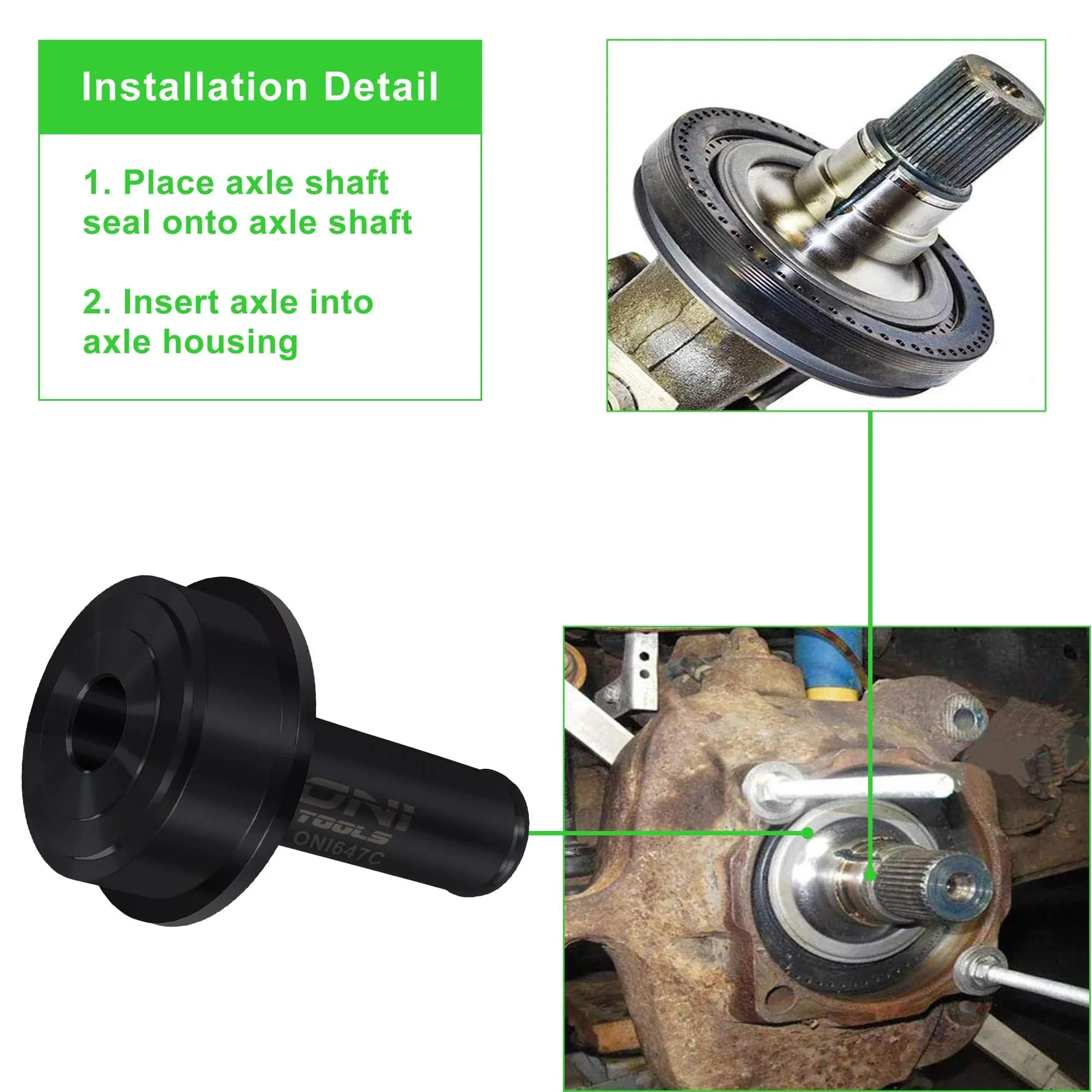 6695 Axle Shaft Installer for Ford 1998-2004 F-250 F-350 F-450 F550 4X4 Wheel Knuckle Vacuum Oil Seal Installer Alternative Tool - Image 4