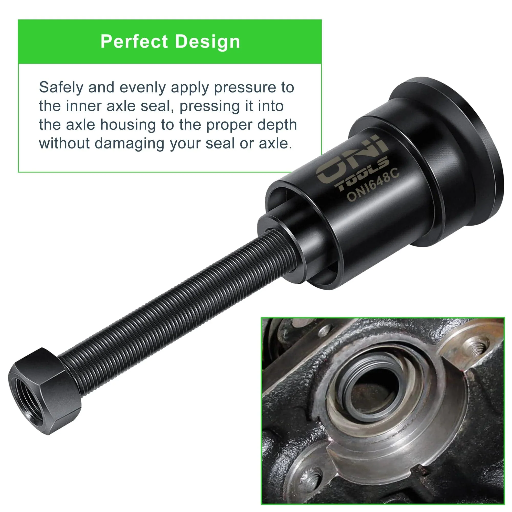 Universal Inner Axle Side Seal Installer for Dana 30, 44, 60 Front Differentials - Compatible with Jeep, Dodge, Ford, Chevy, Volvo, GMC, Isuzu, Jaguar, Mercury - Image 4
