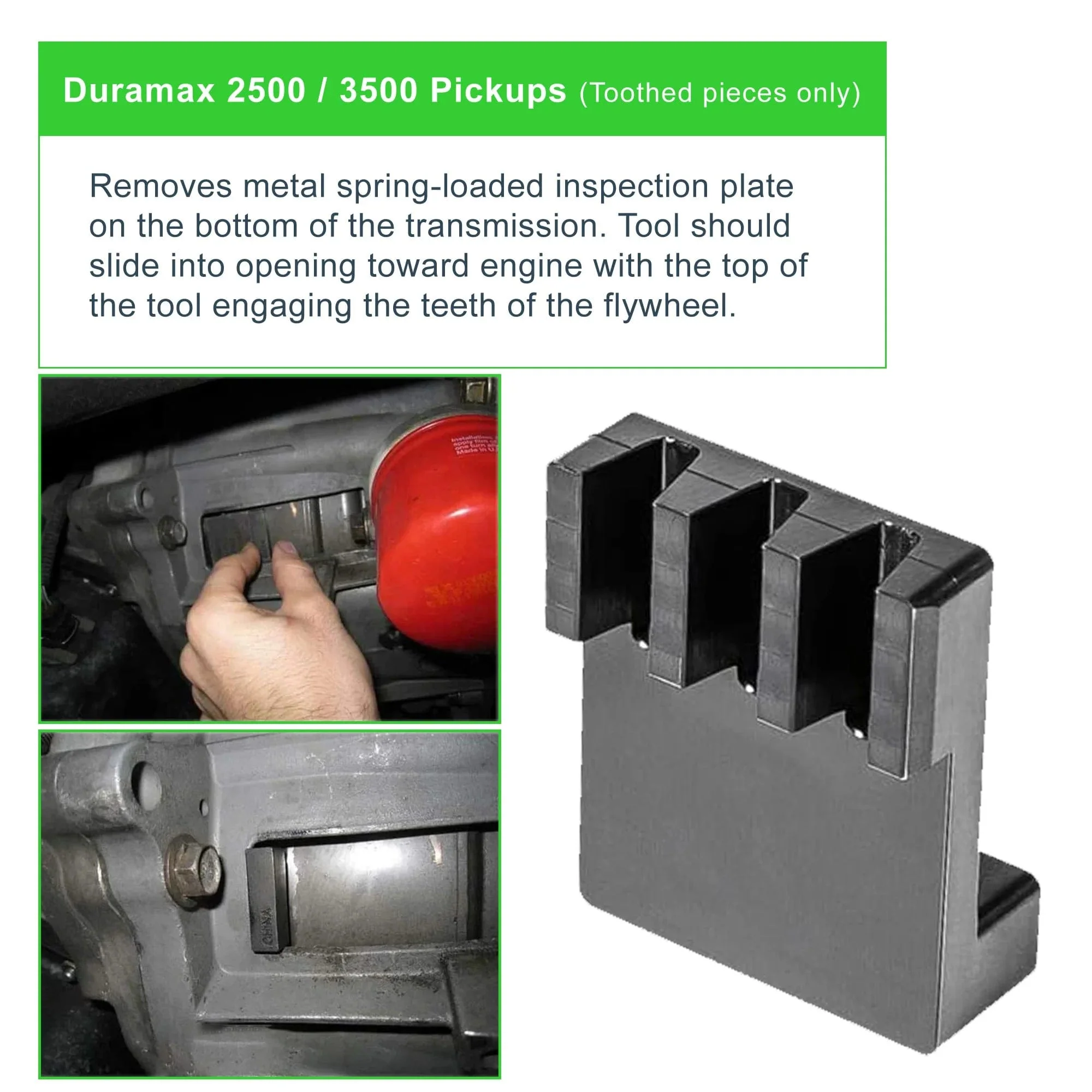 Flywheel Locking Tool for 6.6L Duramax with 36mm 3/4'' Socket Compatibility for 2500 3500 4500 and 5500 22100 J-44643 Alternative - Image 4
