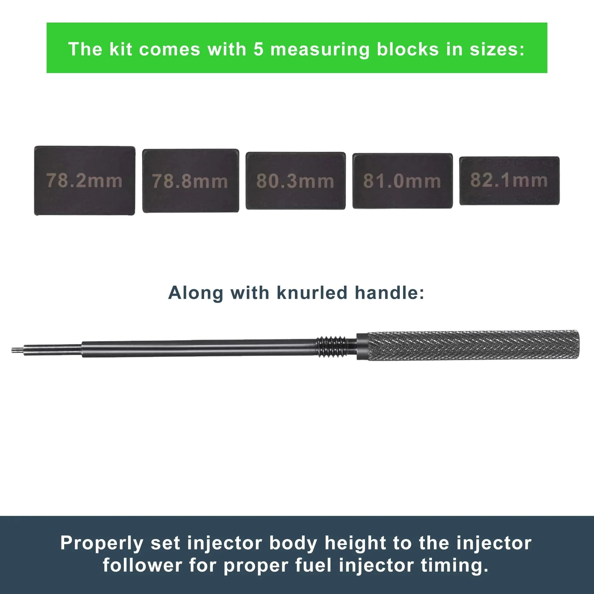 3350 Injector Height Gauge Set for Detroit Diesel Series 50 & 60 Engines - Compatible with J-1853, J-42749, J-45002, J-39697, J-42665, J-1242, J-35637-A - Image 3