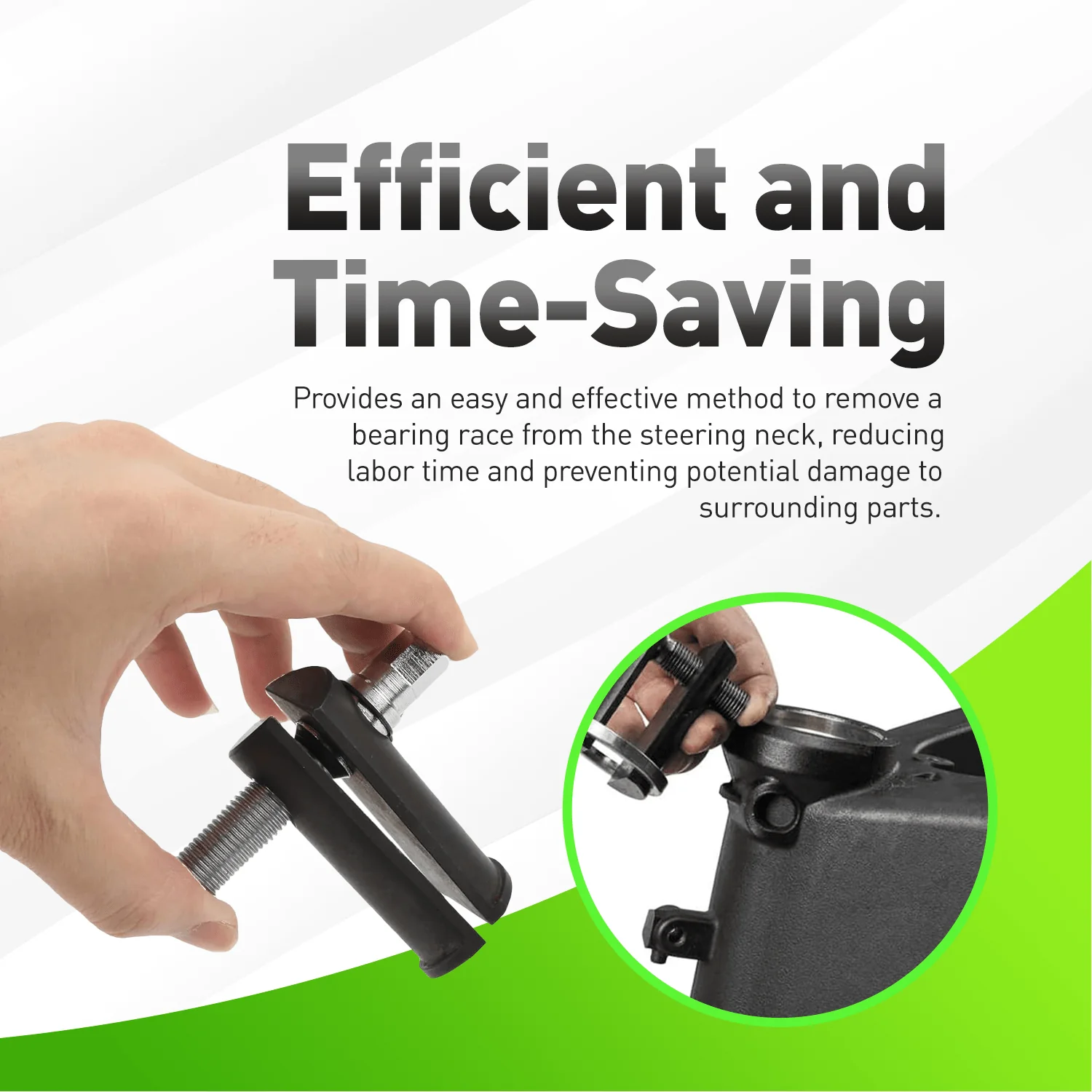 OTC 4796 Steering Neck Bearing Race Remover For Harley Motorcycle Steering Head Races (1-1/8–2-5/8 in I.D.) Alt - Image 4