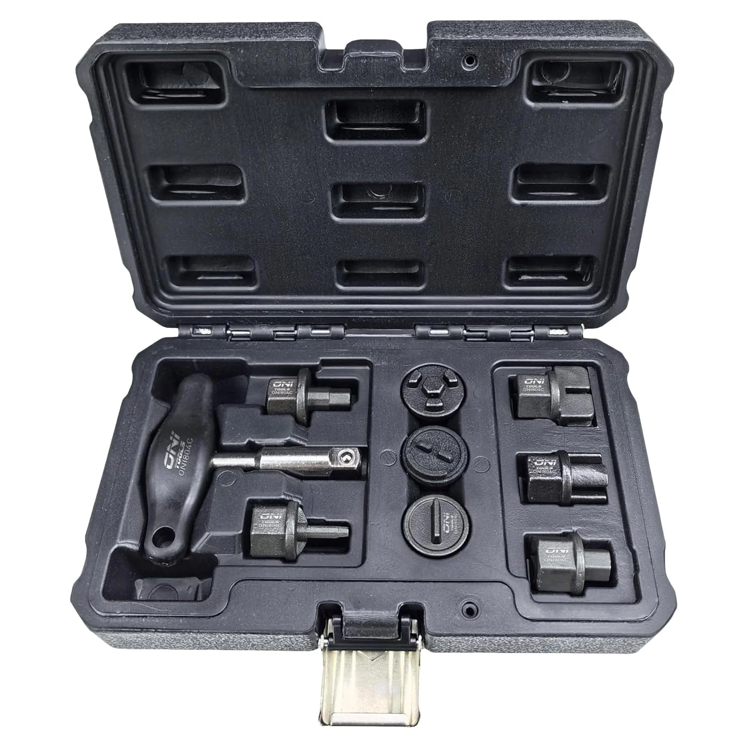 Oil Drain Plug Removal Kit 9pc T-Handle + 8 Adapters for GM Ford VW Audi BMW Mercedes Chrysler Lincoln Alt