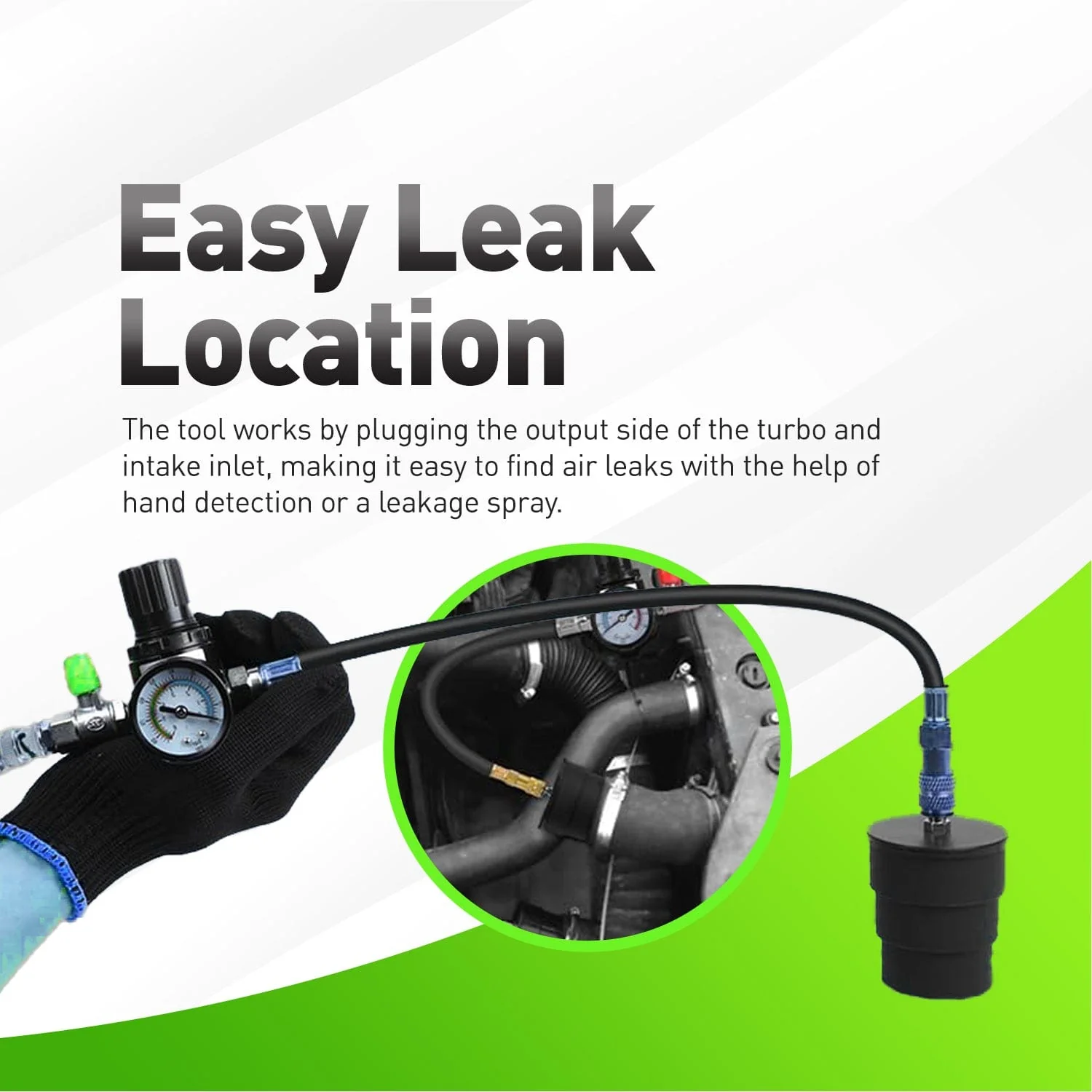 Universal Turbo Boost Leak Tester Kit, 9-Piece (35–90 mm) For Turbocharged Cars & Light Trucks Alt - Image 5