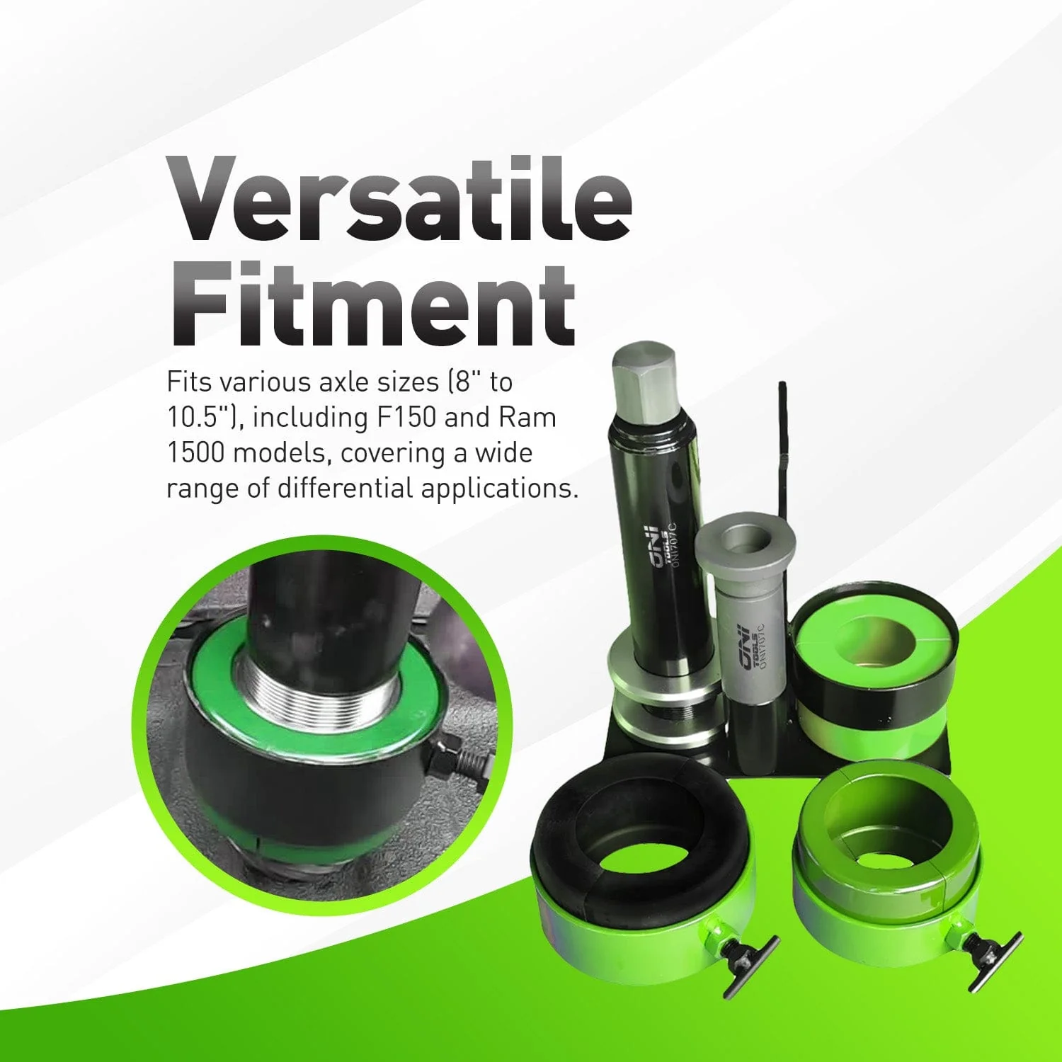 YT P22 Carrier & Pinion Bearing Puller Kit For Dana 30–80 Ford 8.8/9.75/10.25 GM 8.6/9.5 Ram 9.25/11.5 Alt - Image 4